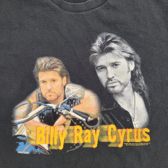 Vintage Billy-Ray-Cyrus Shirt XL 23x27 2002 Tour - Picture 11 of 16